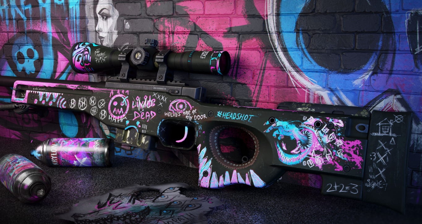 Awp skin. Source: Awp from first view. Source: Player with AWP. Source: https://bo3.gg